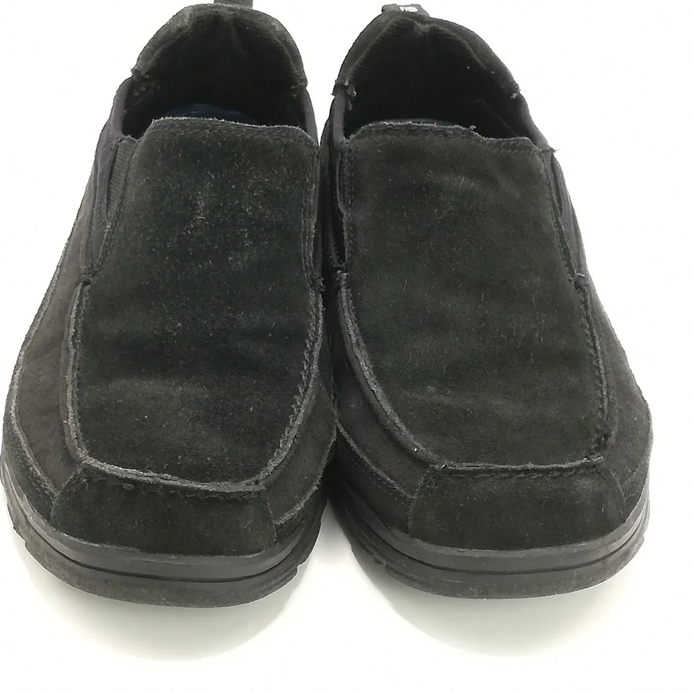 Dr. Scholls Loafer Mens Shoes Leather Suede Black Jack Slip On Sport 8E